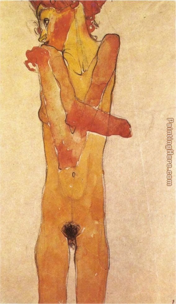 Egon Schiele Nude teenager 1910
